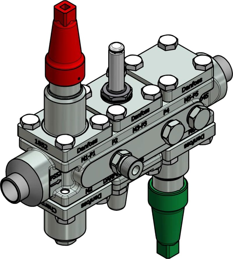 Danfoss ICF 20-6-90 Flexline valve station, 20 mm, EN 10220 (code 027L3446)