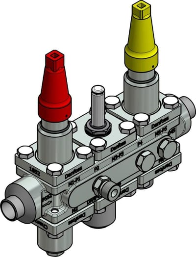Danfoss ICF 20-6-90 Flexline valve station, 20 mm, EN 10220 (code 027L3447)