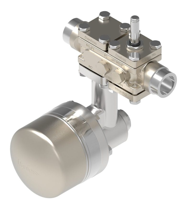 Danfoss ICF 20-4-105D2 carbon steel valve station, 25 mm, ASME B 16.11 (code 027L3606)