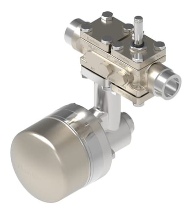 Danfoss ICF 20-4-105D2 carbon steel valve station, 25 mm, ASME B 16.11
