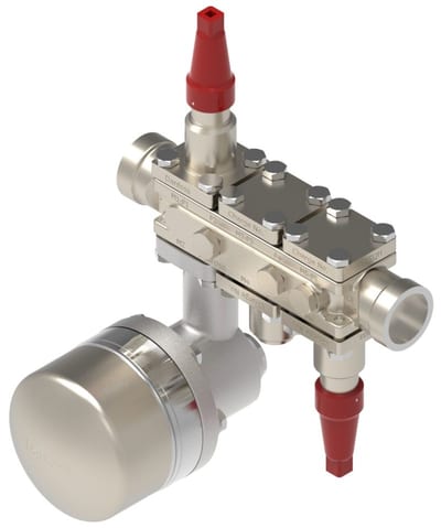 Danfoss ICF 20-6-110D1P1 carbon steel valve station, 20 mm, ASME B 16.11