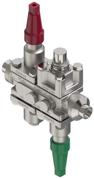 Danfoss ICF 20-4-90 carbon steel valve station, 32 mm, EN 10220