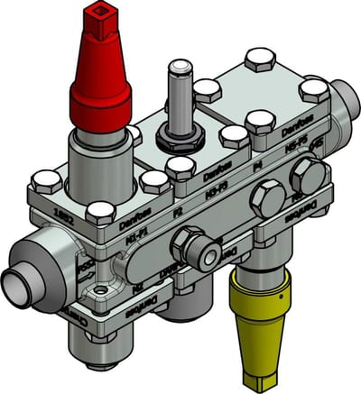 Danfoss ICF 20-6-99 carbon steel valve station, 20 mm, EN 10220
