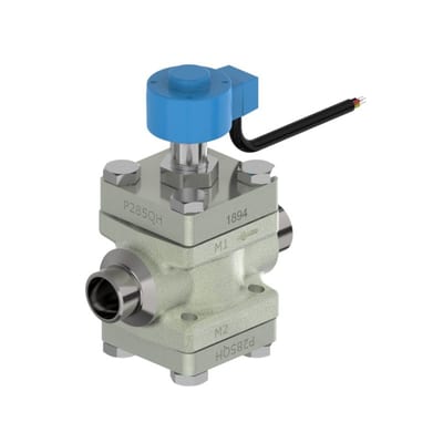 Danfoss ICF 20-2-125LG NeoCharge carbon steel valve station, 20 mm, EN 10220