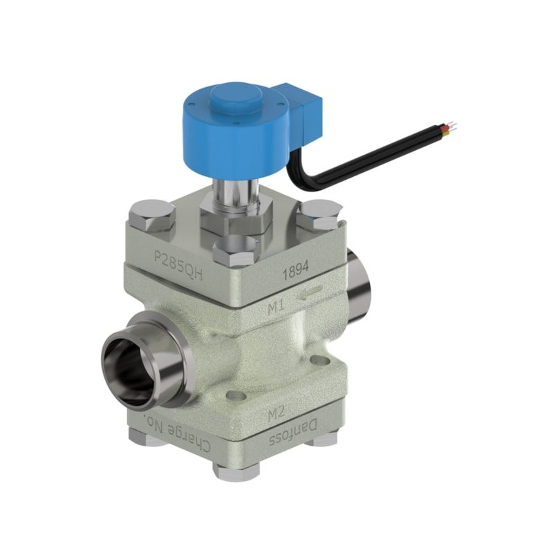 Danfoss ICF 20-2-125LG NeoCharge carbon steel valve station, 25 mm, EN 10220 (code 027L3852)