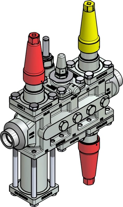 Danfoss ICF 25-6-1RA Flexline valve station, 25 mm, ASME B 16.11