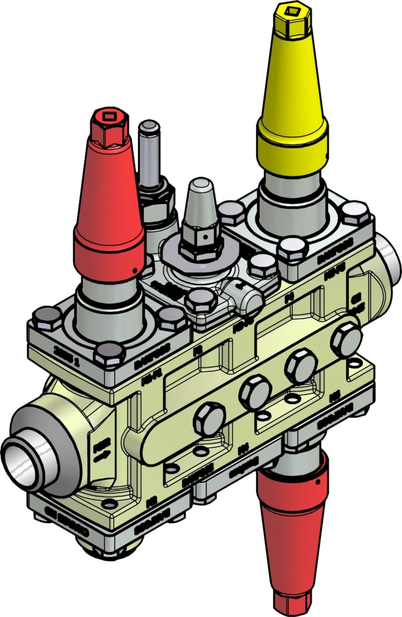 Danfoss ICF 25-6-1RB Flexline valve station, 32 mm, ASME B 36.10M SCHEDULE 80 (code 027L4012)
