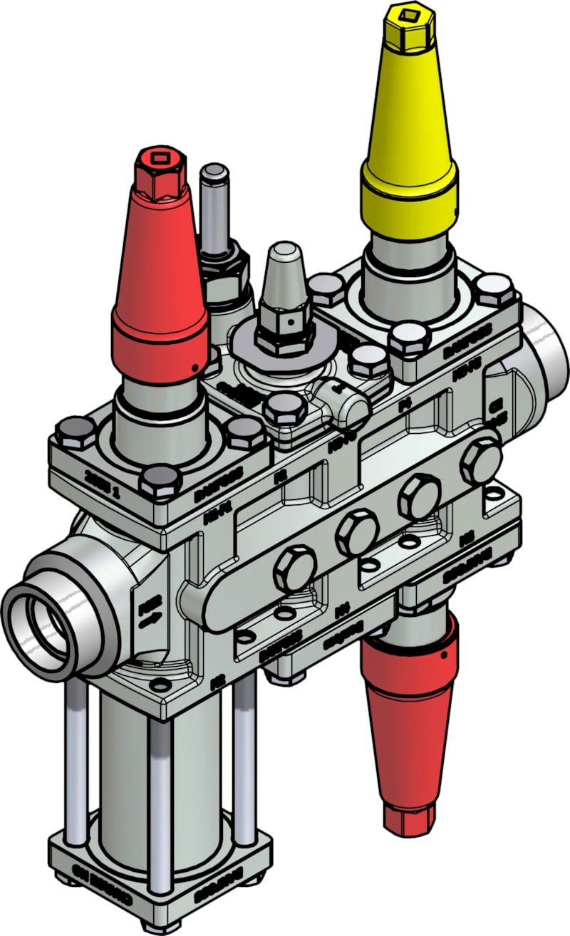 Danfoss ICF 25-6-1RB Flexline valve station, 32 mm, ASME B 16.11 (code 027L4013)