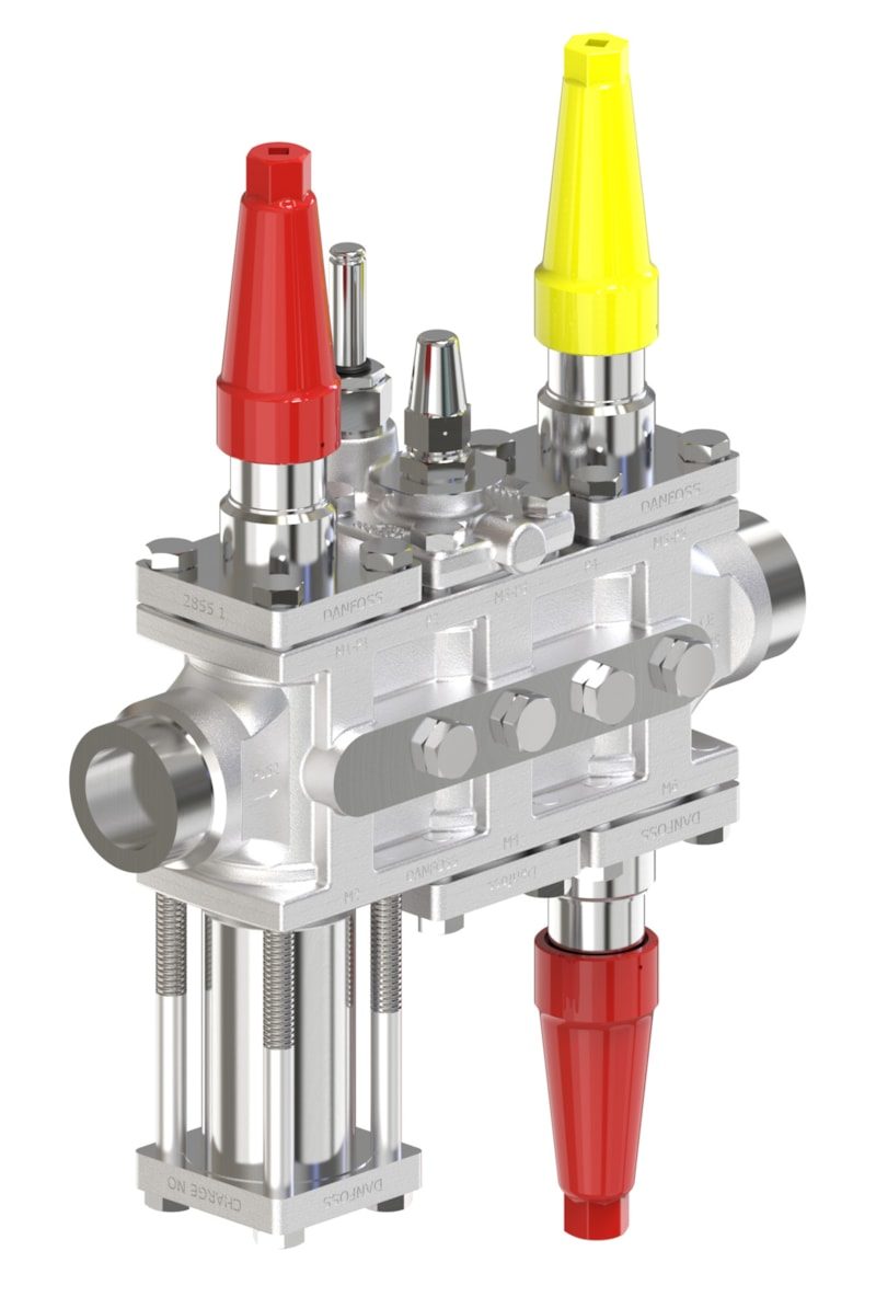 Danfoss ICF 25-6-1RB Flexline valve station, 40 mm, ASME B 16.11 (code 027L4017)