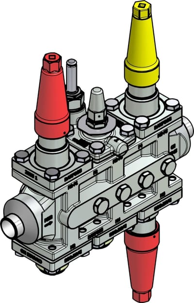 Danfoss ICF 25-6-3RA Flexline valve station, 25 mm, EN 10220