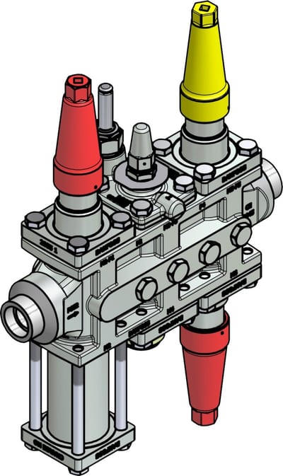 Danfoss ICF 25-6-3RA Flexline valve station, 25 mm, ASME B 16.11