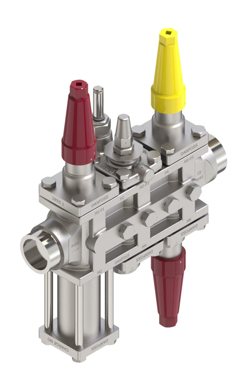 Danfoss ICF 25-6-3RB Flexline valve station, 40 mm, ASME B 16.11 (code 027L4035)