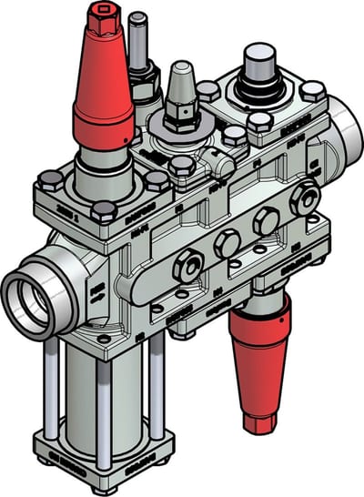 Danfoss ICF 25-6-5MB Flexline valve station, 40 mm, ASME B 16.11