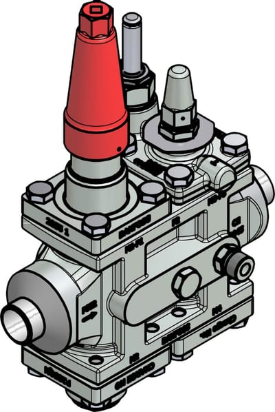 Danfoss ICF 25-4-8 Flexline valve station, 25 mm, EN 10220