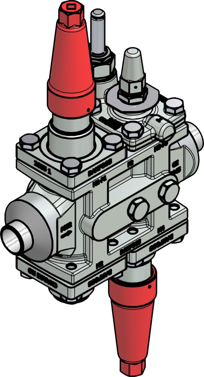 Danfoss ICF 25-4-9 Flexline valve station, 25 mm, EN 10220 (code 027L4063)