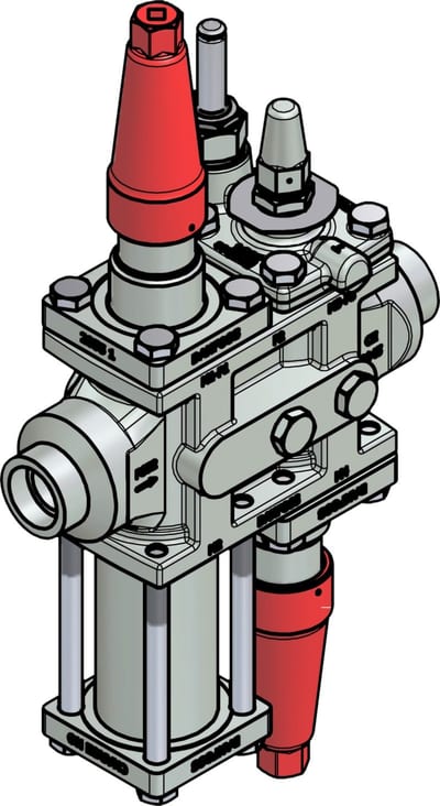 Danfoss ICF 25-4-9 Flexline valve station, 25 mm, ASME B 16.11
