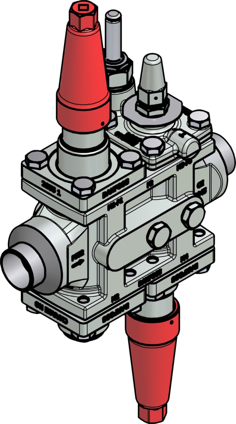 Danfoss ICF 25-4-9 Flexline valve station, 32 mm, EN 10220 (code 027L4067)