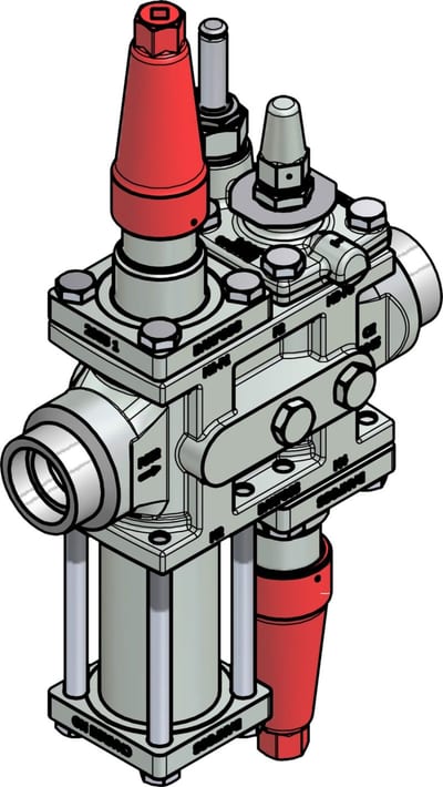 Danfoss ICF 25-4-9 Flexline valve station, 32 mm, ASME B 16.11