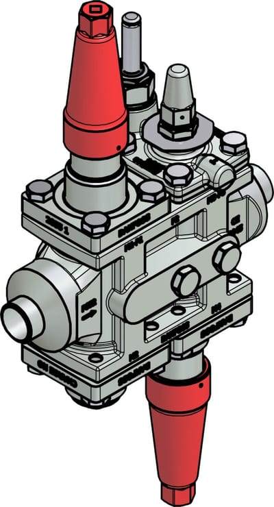 Danfoss ICF 25-4-9 Flexline valve station, 40 mm, EN 10220