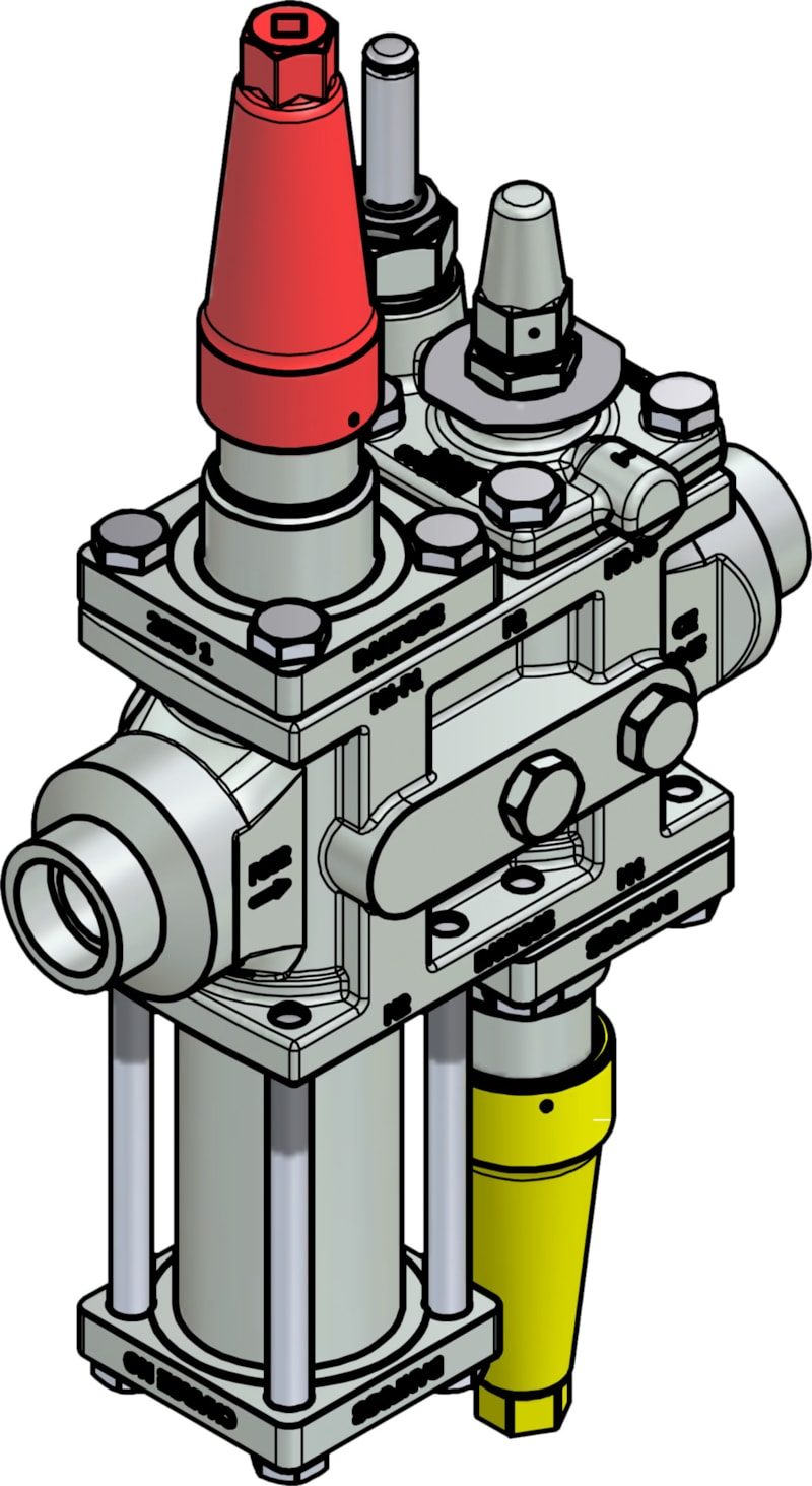 Danfoss ICF 25-4-10RA Flexline valve station, 25 mm, ASME B 16.11 (code 027L4077)