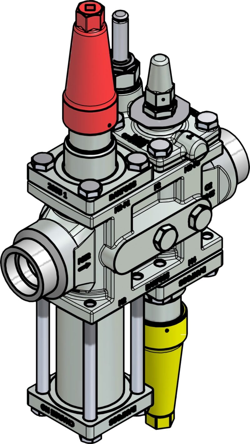 Danfoss ICF 25-4-10RA Flexline valve station, 32 mm, ASME B 16.11 (code 027L4082)