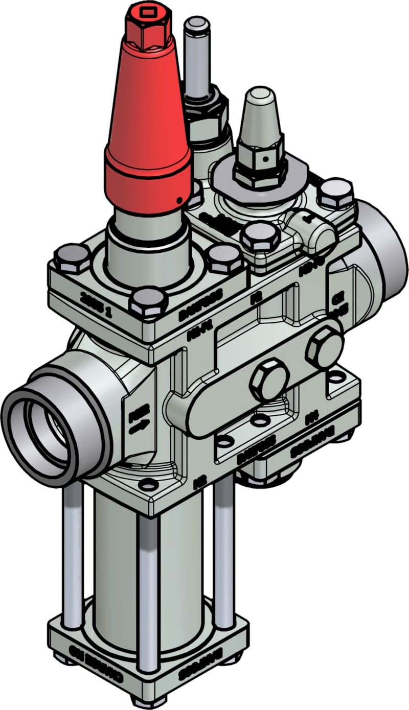 Danfoss ICF 25-4-11 Flexline valve station, 40 mm, ASME B 16.11 (code 027L4100)