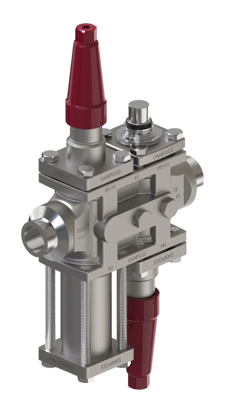 Danfoss ICF 25-4-14MA Flexline valve station, 25 mm, ASME B 16.11 (code 027L4104)