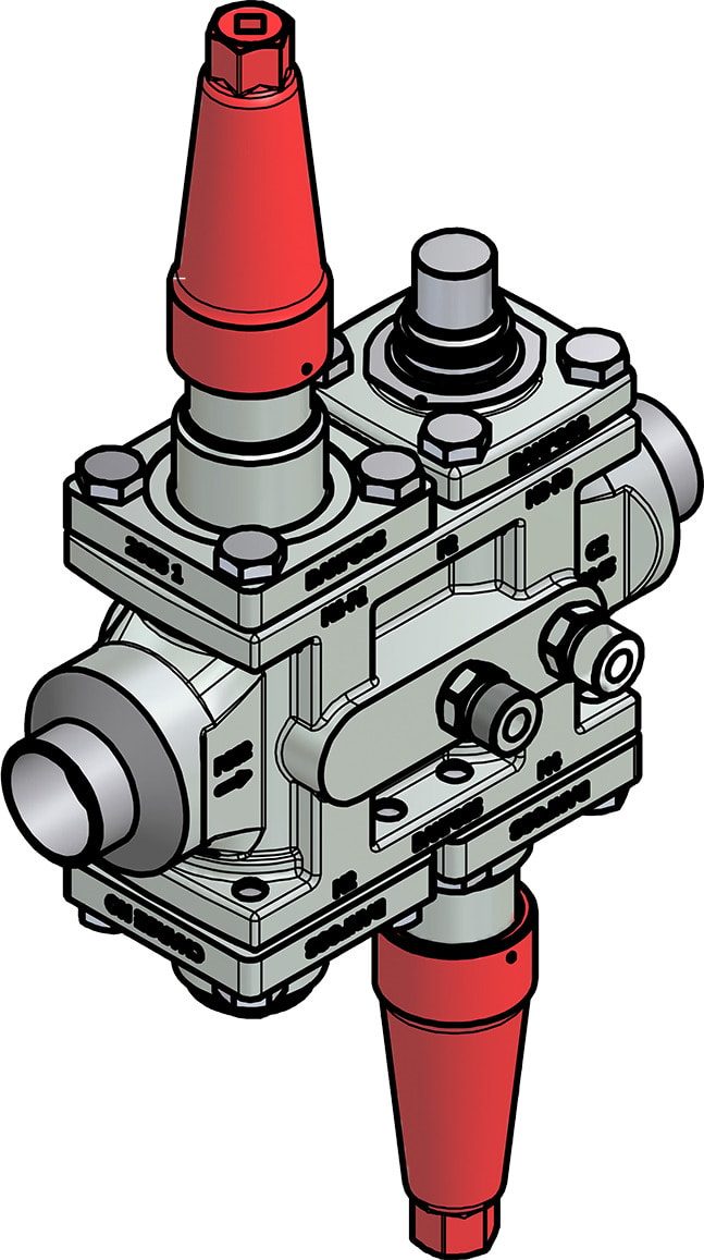 Danfoss ICF 25-4-14MA Flexline valve station, 32 mm, EN 10220 (code 027L4107)