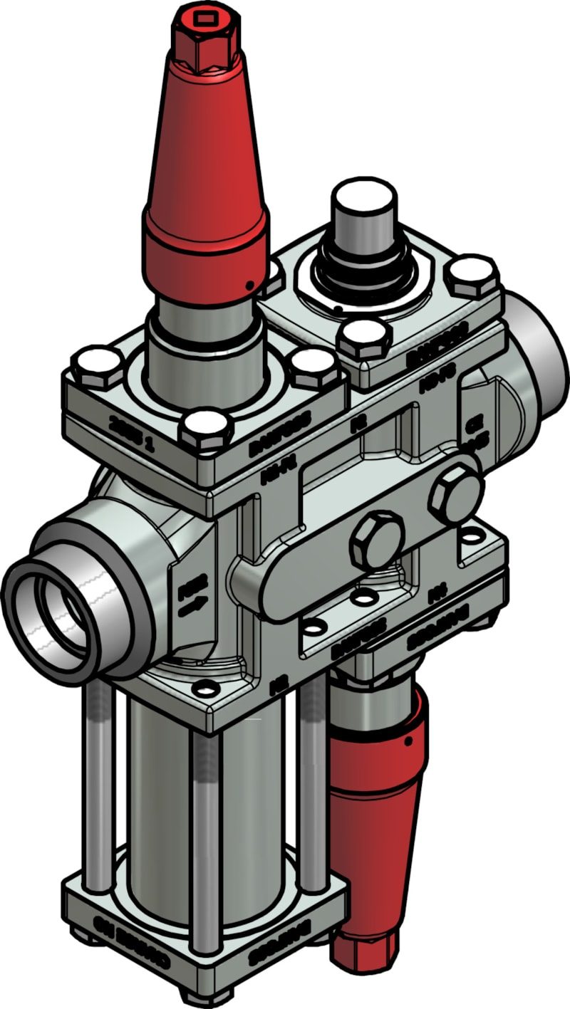 Danfoss ICF 25-4-14MA Flexline valve station, 32 mm, ASME B 16.11 (code 027L4109)