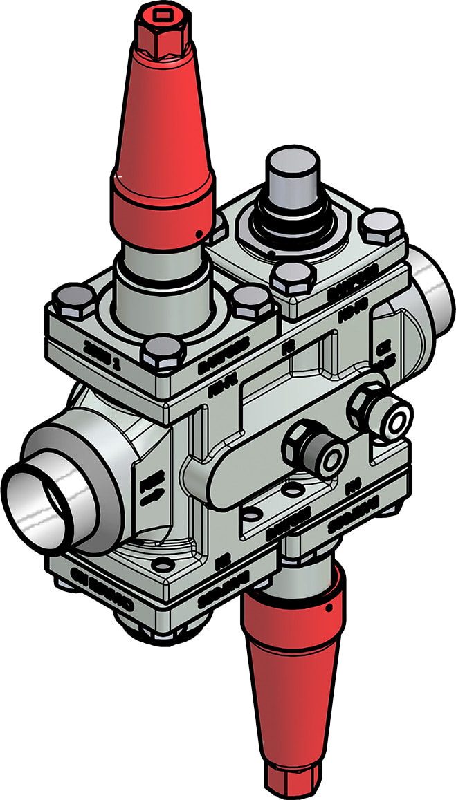 Danfoss ICF 25-4-14MB Flexline valve station, 40 mm, EN 10220 (code 027L4117)