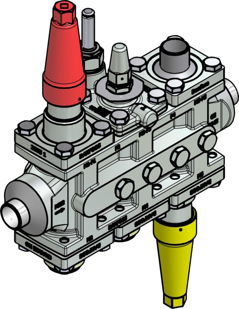 Danfoss ICF 25-6-15RA Flexline valve station, 25 mm, EN 10220 (code 027L4121)