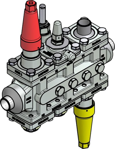 Danfoss ICF 25-6-15RA Flexline valve station, 25 mm, EN 10220