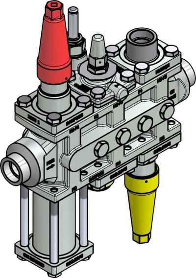 Danfoss ICF 25-6-15RA Flexline valve station, 25 mm, ASME B 16.11