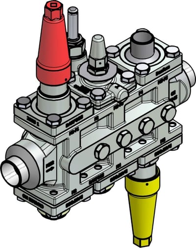 Danfoss ICF 25-6-15RB Flexline valve station, 32 mm, EN 10220