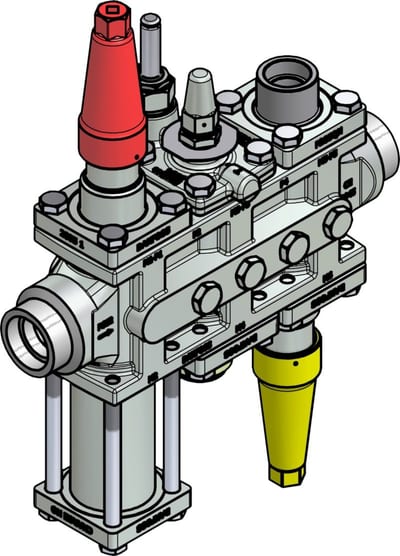 Danfoss ICF 25-6-15RB Flexline valve station, 32 mm, ASME B 16.11