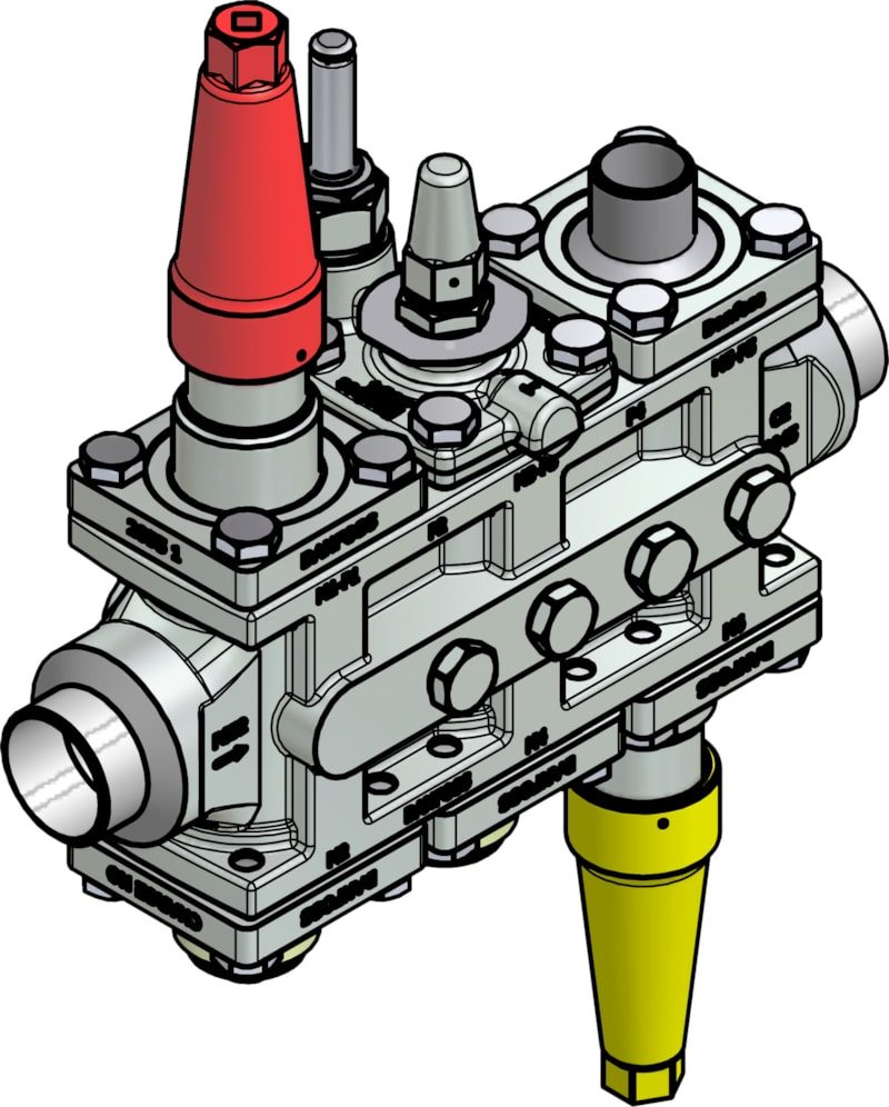 Danfoss ICF 25-6-15RB Flexline valve station, 40 mm, EN 10220 (code 027L4130)