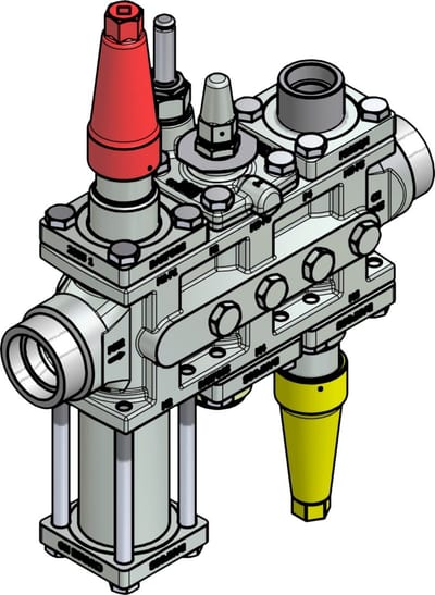 Danfoss ICF 25-6-15RB Flexline valve station, 40 mm, ASME B 16.11