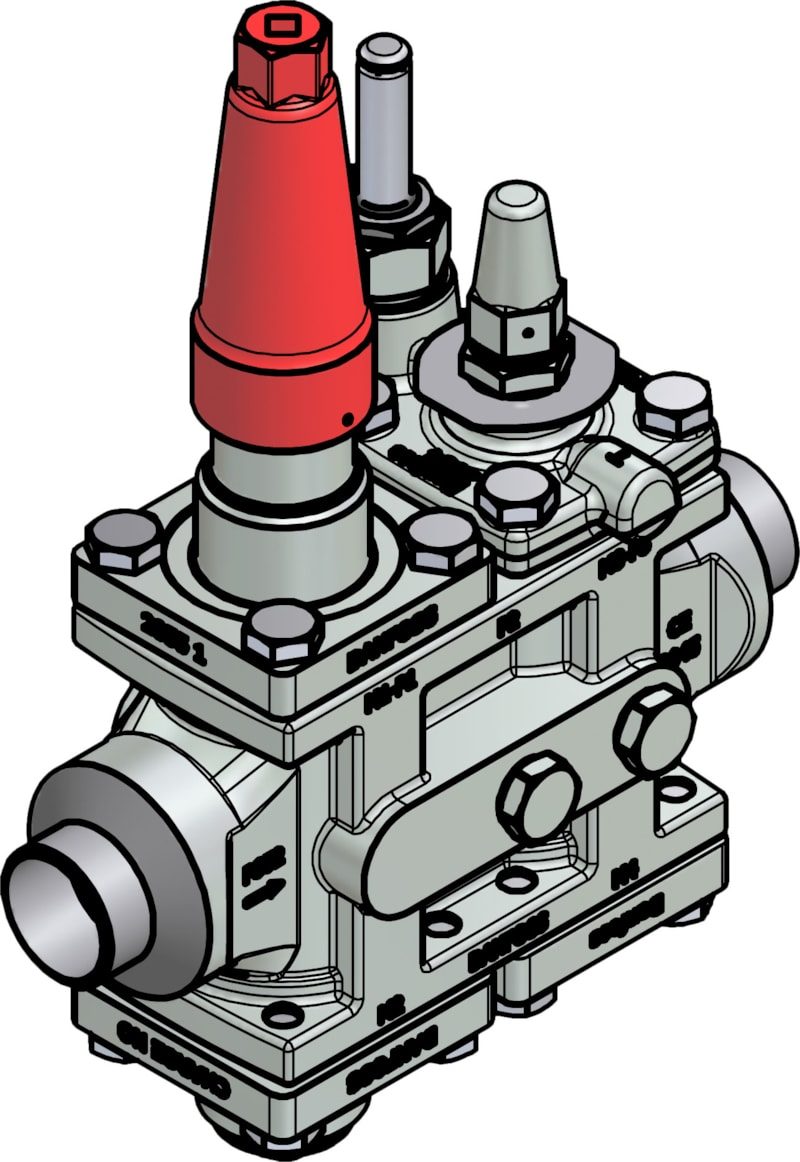 Danfoss ICF 25-4-8 Flexline valve station, 32 mm, EN 10220 (code 027L4133)