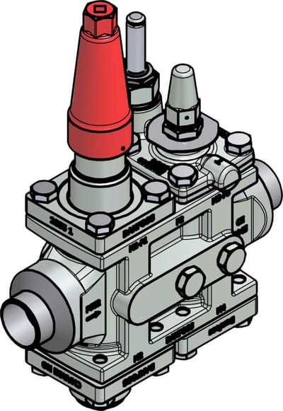 Danfoss ICF 25-4-8 Flexline valve station, 32 mm, EN 10220