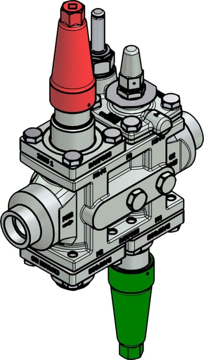Danfoss ICF 25-4-18 Flexline valve station, 25 mm, ASME B 16.11