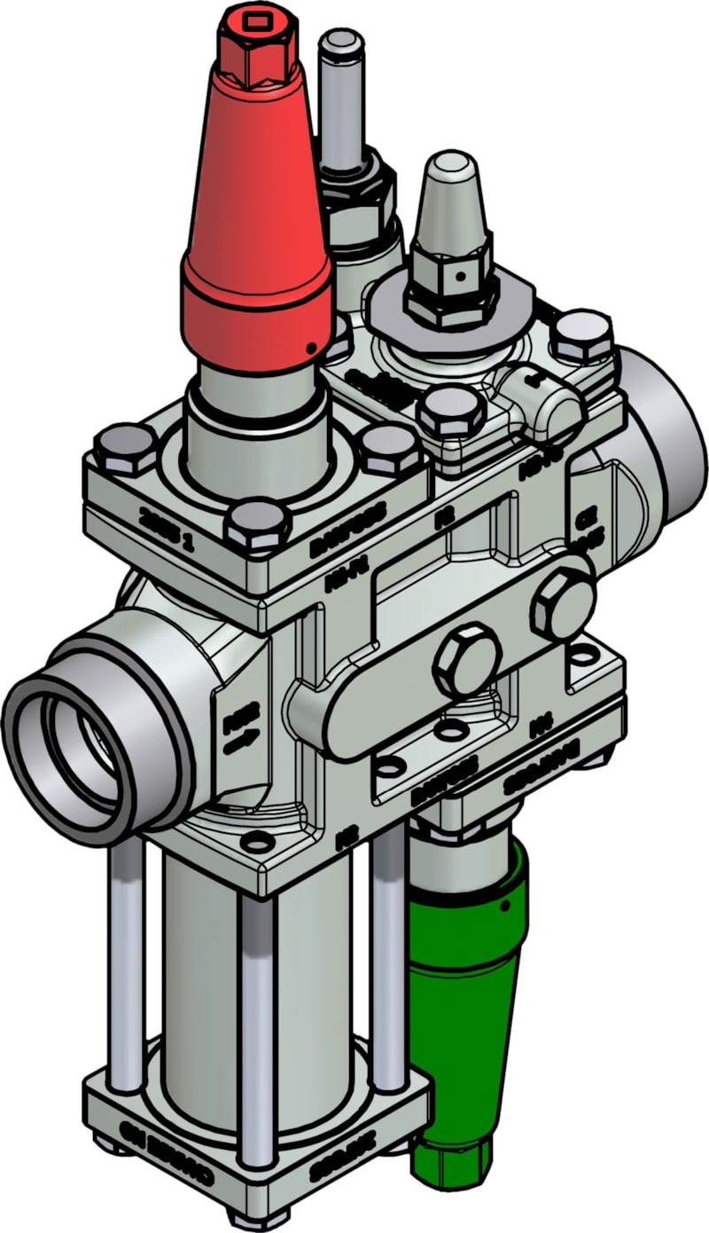 Danfoss ICF 25-4-18 Flexline valve station, 40 mm, ASME B 16.11 (code 027L4138)