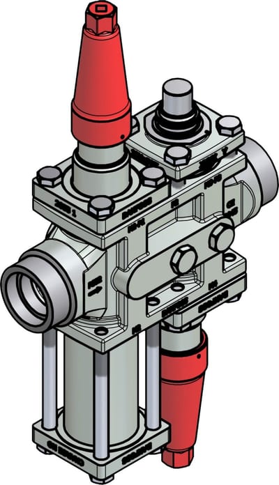 Danfoss ICF 25-4-14MA Flexline valve station, 40 mm, ASME B 16.11