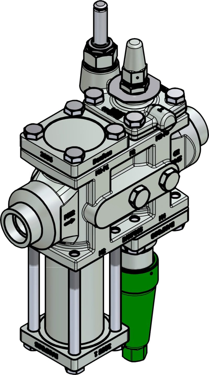 Danfoss ICF 25-4-90 Flexline valve station, 25 mm, ASME B 16.11 (code 027L4149)