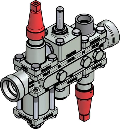 Danfoss ICF 20-6-90 Flexline valve station, 32 mm, ASME B 16.11 (code 027L4152)