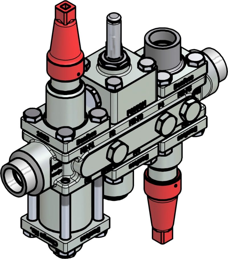 Danfoss ICF 20-6-90 Flexline valve station, 20 mm, ASME B 16.11 (code 027L4153)
