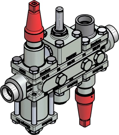 Danfoss ICF 20-6-90 Flexline valve station, 20 mm, ASME B 16.11 (code 027L4153)