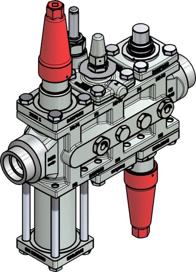 Danfoss ICF 25-6-5MA33 Flexline valve station, 32 mm, ASME B 16.11