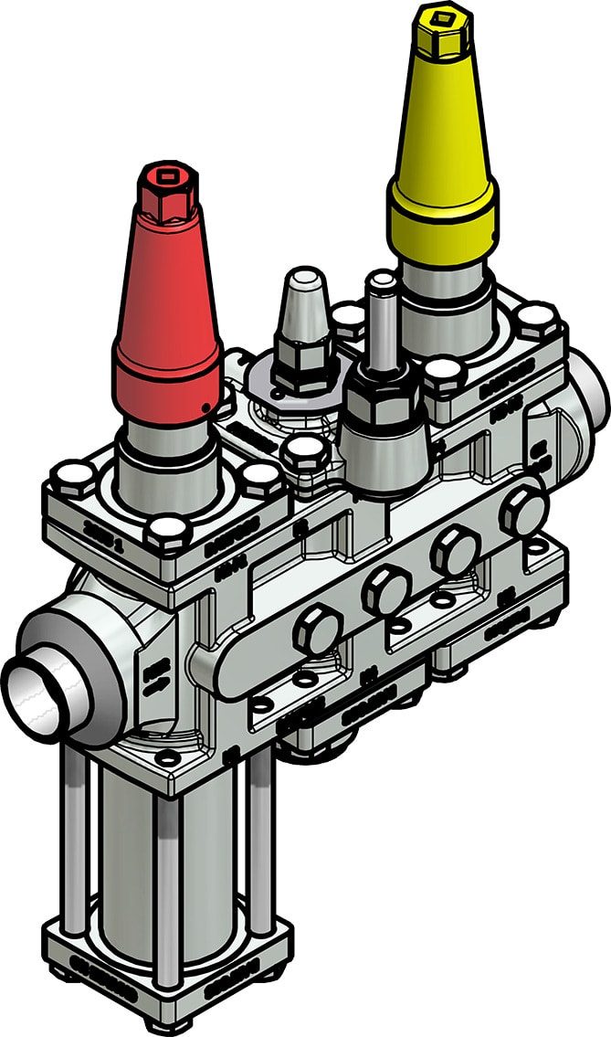 Danfoss ICF 25-6-90 Flexline valve station, 32 mm, EN 10220 (code 027L4178)