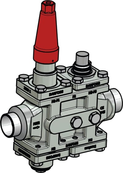 Danfoss ICF 25-4-90 Flexline valve station, 40 mm, EN 10220