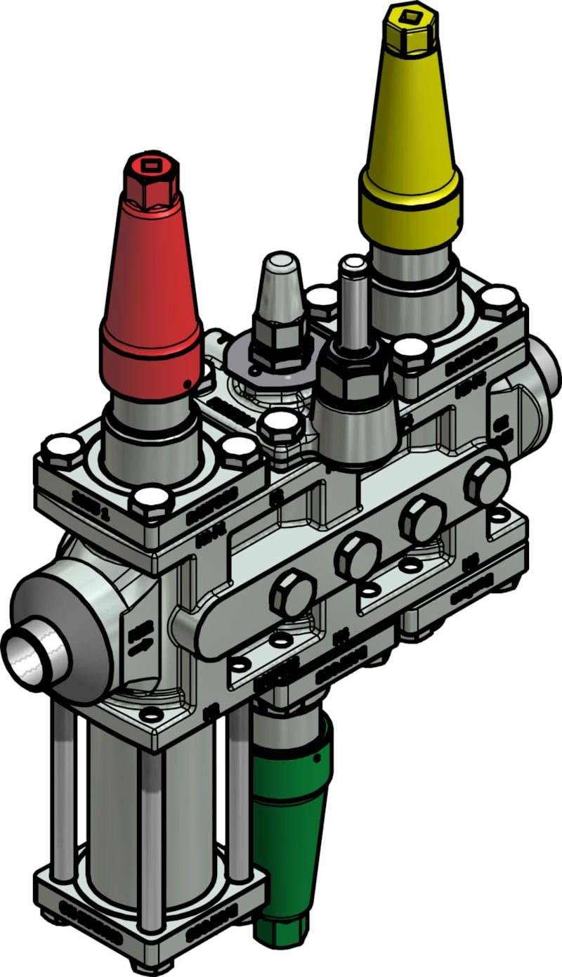 Danfoss ICF 25-6-90 Flexline valve station, 25 mm, EN 10220 (code 027L4186)